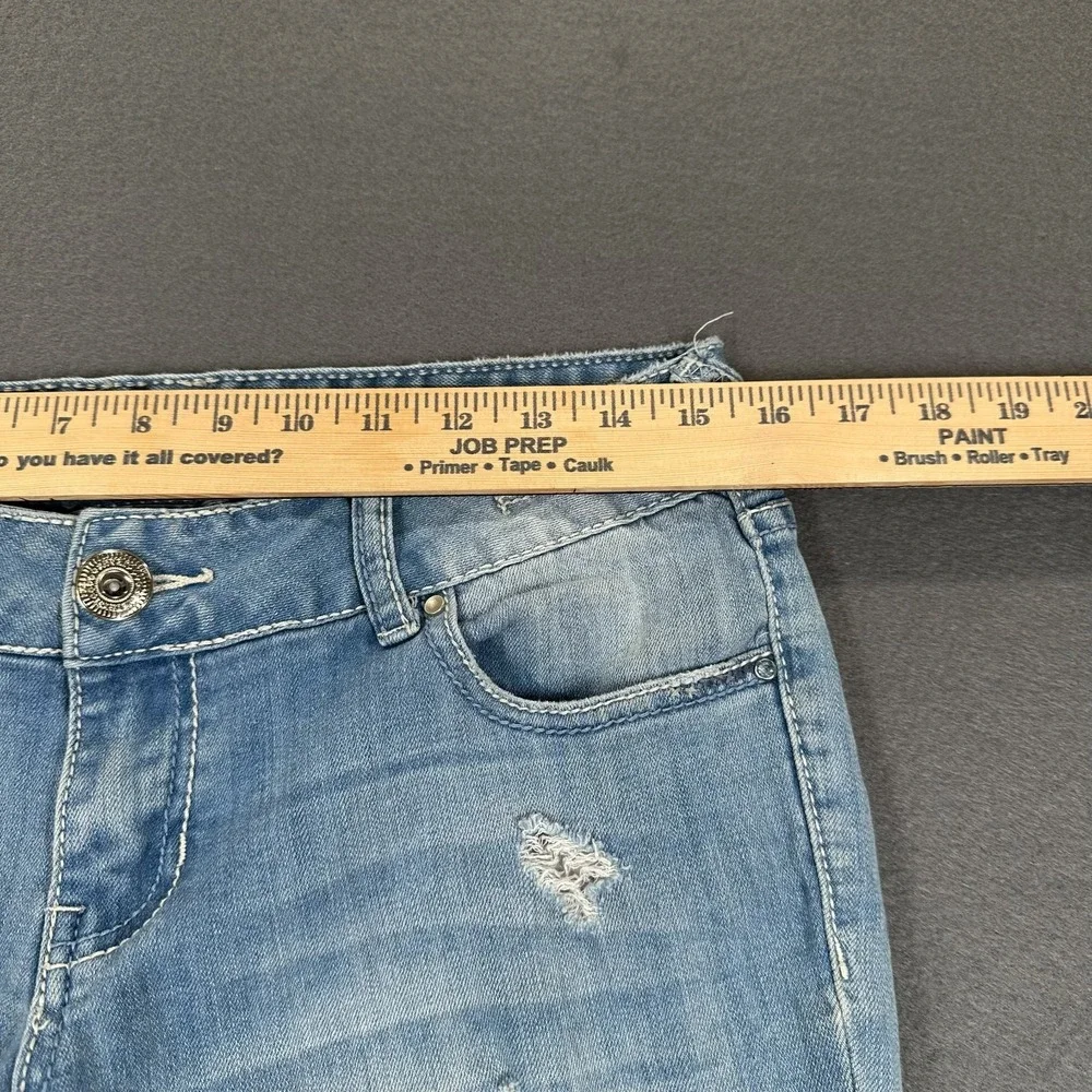 Amethyst Jeans Girls 9R Blue Mona Be Beautiful Denim Distressed Skinny Grunge‎